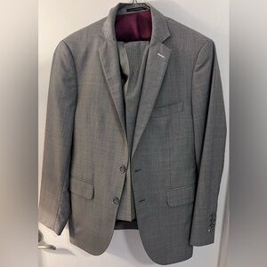 J Hilburn Grey Sports Coat and pants suit EUC | 40